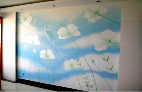 会泽画墙绘怎么画好白云的蓬松感？