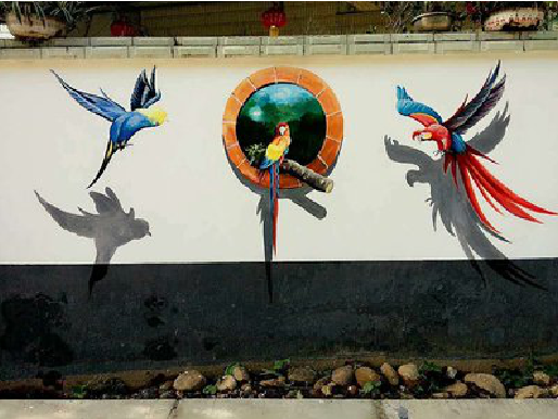 会泽视觉错位-3D墙绘设计