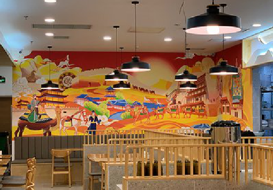 会泽商业空间彩绘介绍。