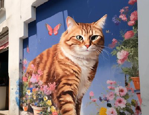 会泽自己绘制有个性的手绘墙