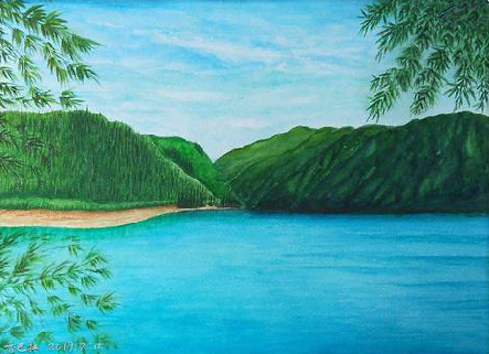 会泽在墙绘中,如何绘画绿水青山?