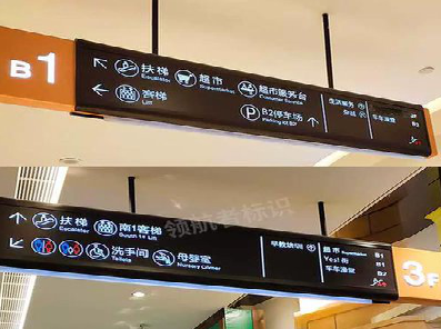 会泽如何通过商场标识牌引导客流分布？